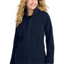 Port Authority Womens C-FREE Raglan Pill Resistant Fleece Full Zip Jacket - True Navy Blue