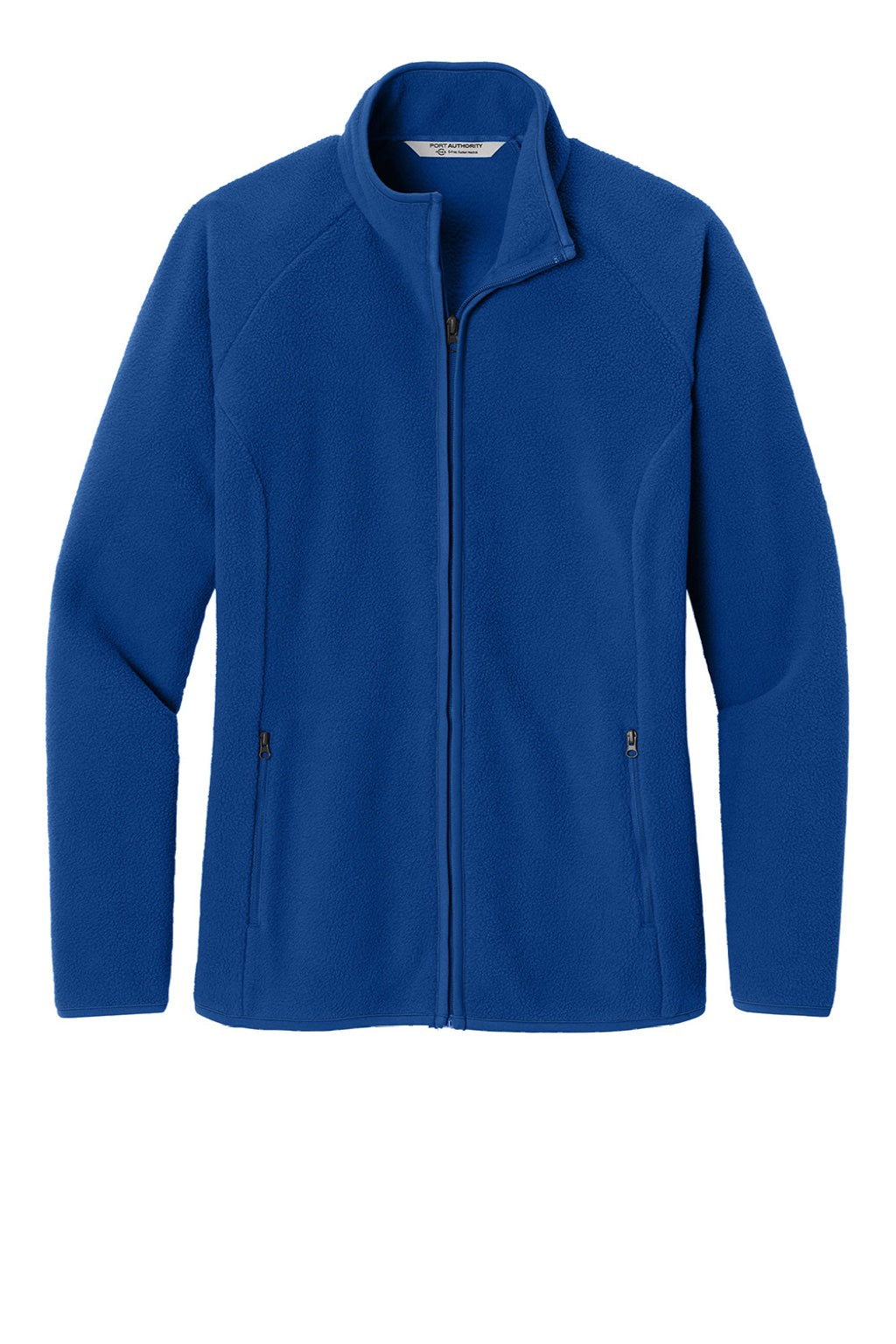 Port Authority L700 Womens C-FREE Raglan Pill Resistant Fleece Full Zip Jacket True Royal Blue Flat Front