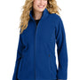 Port Authority Womens C-FREE Raglan Pill Resistant Fleece Full Zip Jacket - True Royal Blue