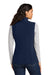 Port Authority L702 Womens C-FREE Fleece Full Zip Vest True Navy Blue Model Back