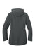 Port Authority L714 Womens C-FREE Water Resistant Full Zip Hooded Rain Jacket Steel Grey Flat Back