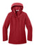 Port Authority L714 Womens C-FREE Water Resistant Full Zip Hooded Rain Jacket Rich Red Flat Front