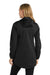 Port Authority L719 Womens Active Wind & Water Resistant Full Zip Hooded Jacket Deep Black Model Back