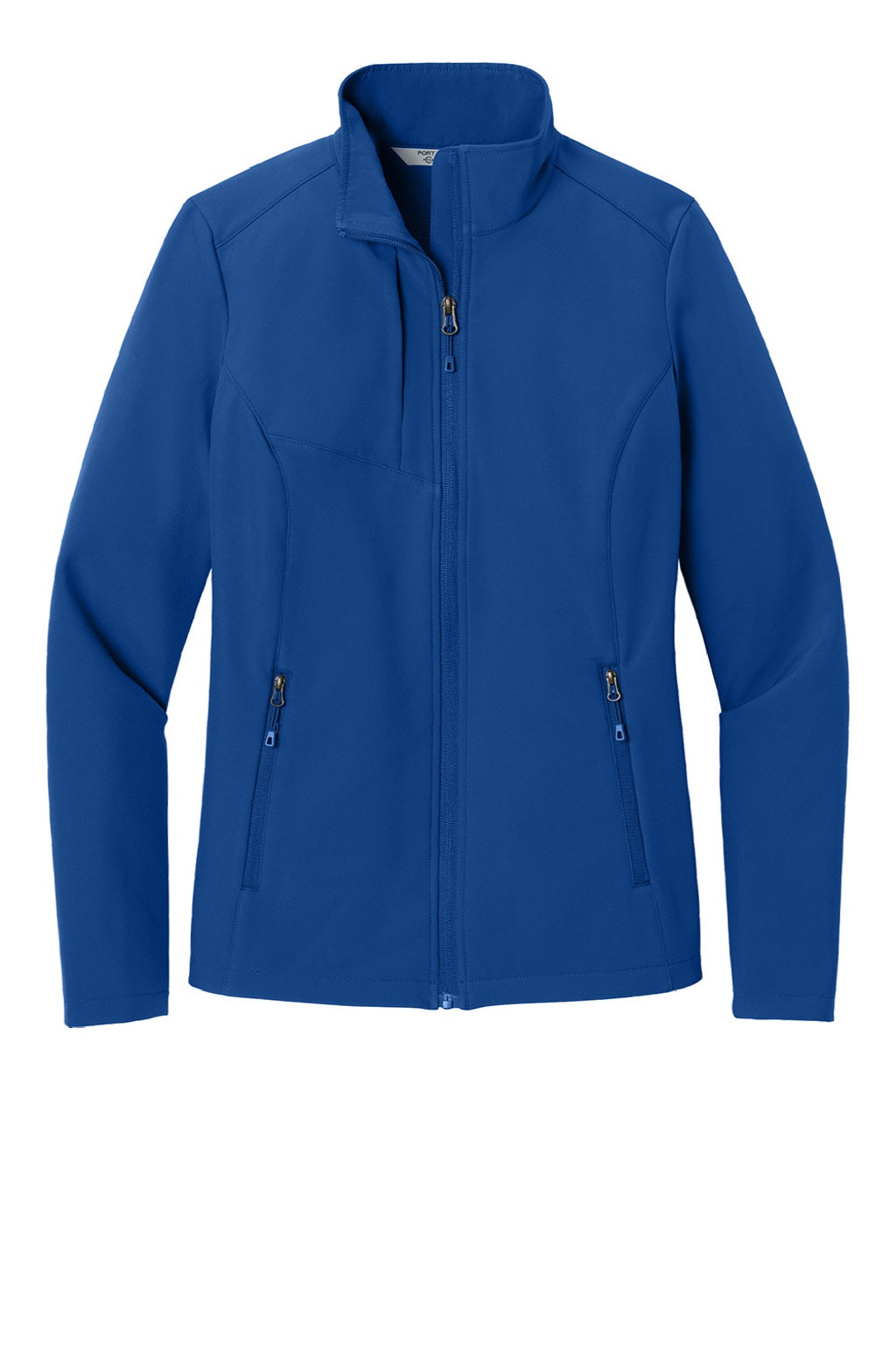 Port Authority L720 Womens C-FREE Core Water Resistant Soft Shell Full Zip Jacket True Royal Blue Flat Front