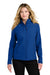 Port Authority L720 Womens C-FREE Core Water Resistant Soft Shell Full Zip Jacket True Royal Blue Model Front