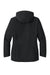Port Authority L721 Womens Insulated Ripstop Full Zip Hooded Jacket Deep Black Flat Back