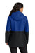Port Authority L721 Womens Insulated Ripstop Full Zip Hooded Jacket True Royal Blue/Deep Black Model Back