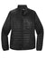 Port Authority L850 Womens Water Resistant Packable Puffy Full Zip Jacket Deep Black Flat Front