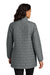 Port Authority L854 Womens C-FREE Brick Full Zip Jacket Smoke Grey Model Back