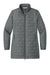 Port Authority L854 Womens C-FREE Brick Full Zip Jacket Smoke Grey Flat Front