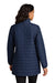 Port Authority L854 Womens C-FREE Brick Full Zip Jacket True Navy Blue Model Back