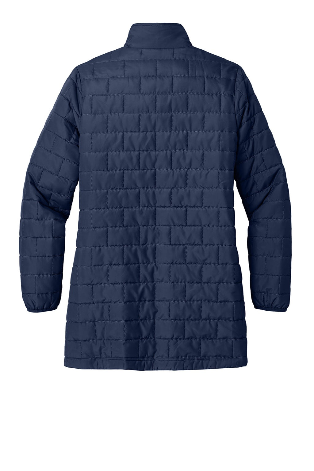 Port Authority L854 Womens C-FREE Brick Full Zip Jacket True Navy Blue Flat Back