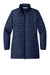 Port Authority L854 Womens C-FREE Brick Full Zip Jacket True Navy Blue Flat Front