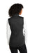 Port Authority L906 Womens Collective Smooth Fleece Full Zip Vest Deep Black Model Back