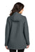 Port Authority L919 Womens Collective Outer Water Resistant Soft Shell Full Zip Hooded Parka Graphite Grey Model Back