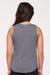 LAT 2692 Youth Girls Relaxed Fine Jersey Tank Top Heather Granite Grey Model Back