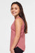 LAT 2692 Youth Girls Relaxed Fine Jersey Tank Top Mauvelous Pink Model Side