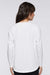 LAT 3508 Womens Fine Jersey Long Sleeve Crewneck T-Shirt White Model Back