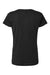 LAT 3516 Womens Fine Jersey Short Sleeve Crewneck T-Shirt Black Flat Back