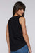 LAT 3592 Womens Relaxed Fine Jersey Tank Top Black Model Back