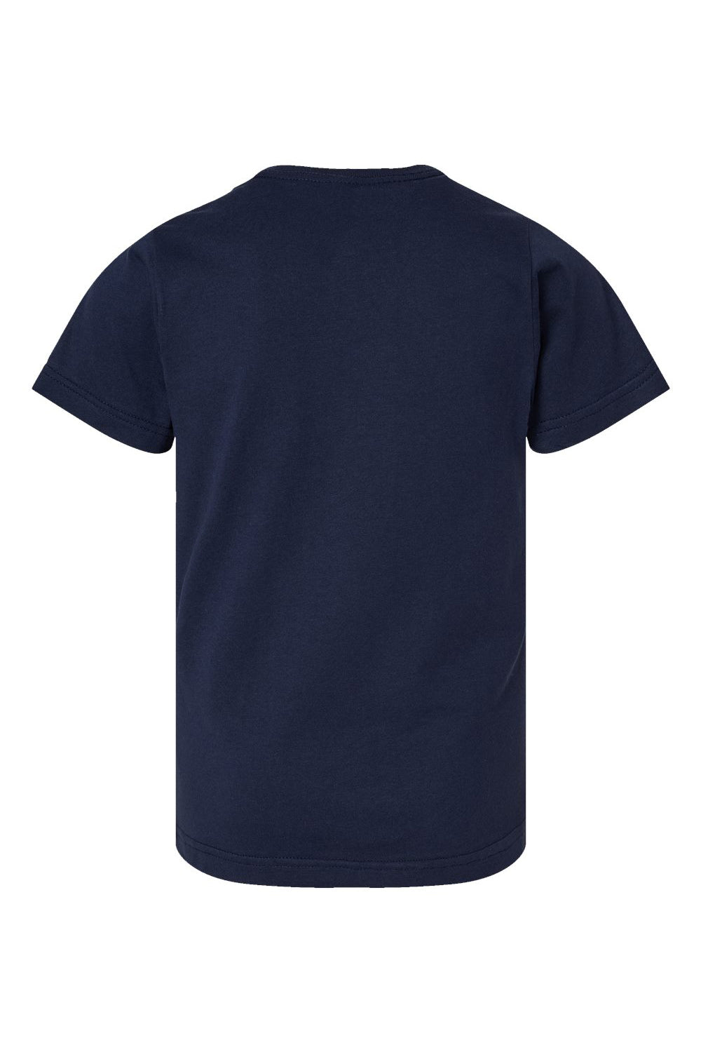 LAT 6101 Youth Fine Jersey Short Sleeve Crewneck T-Shirt Navy Blue Flat Back