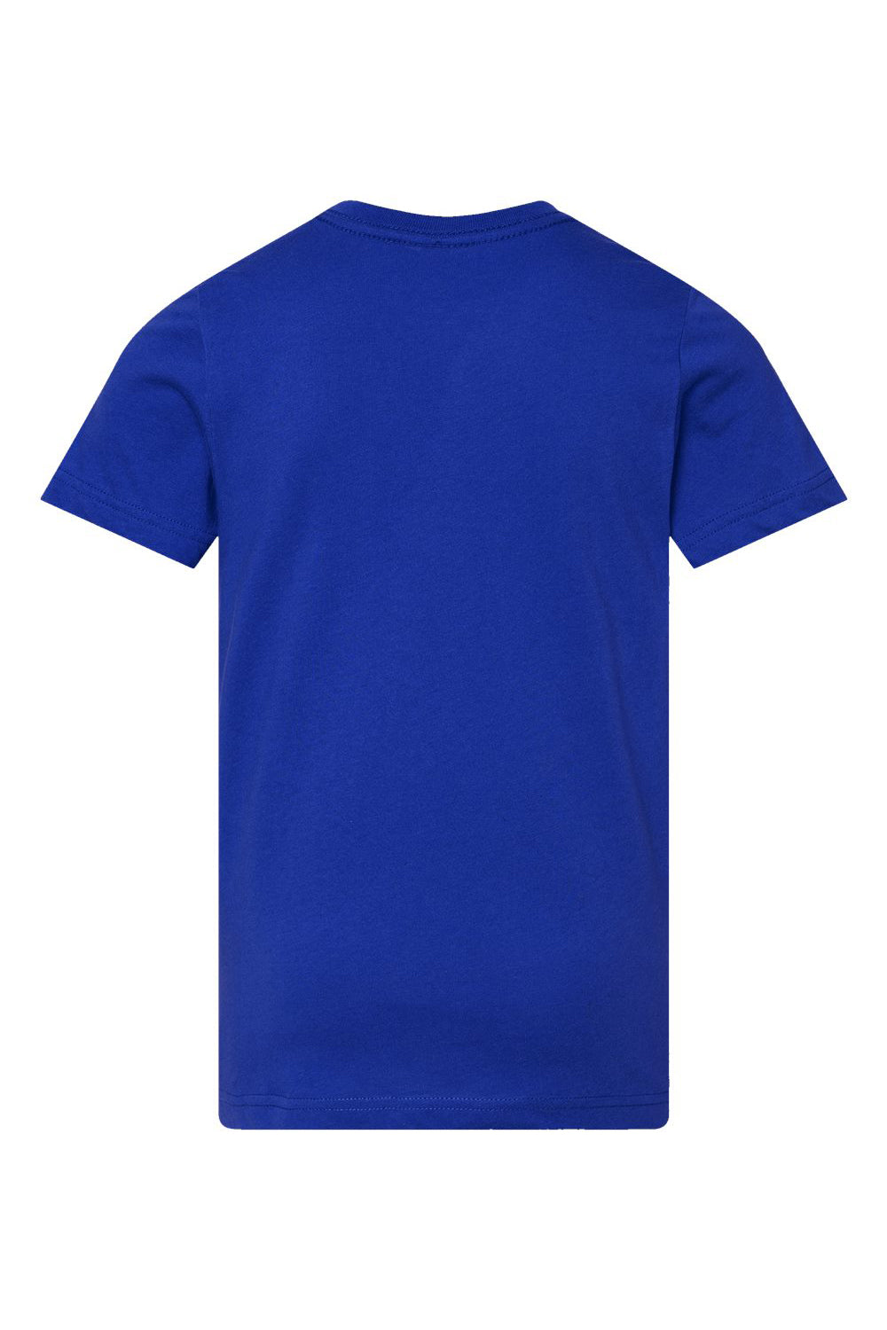 LAT 6101 Youth Fine Jersey Short Sleeve Crewneck T-Shirt Royal Blue Flat Back