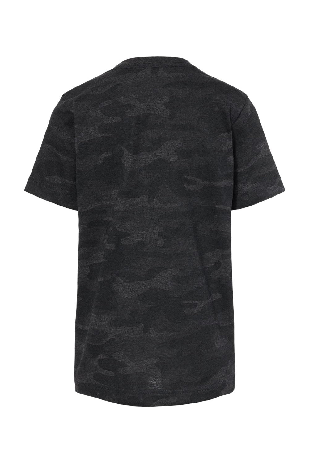 LAT 6101 Youth Fine Jersey Short Sleeve Crewneck T-Shirt Storm Camo Flat Back