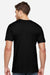 LAT 6901ECO Mens Eco Jersey Short Sleeve Crewneck T-Shirt Black Model Back