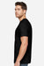 LAT 6901ECO Mens Eco Jersey Short Sleeve Crewneck T-Shirt Black Model Side
