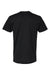 LAT 6901 Mens Fine Jersey Short Sleeve Crewneck T-Shirt Black Flat Back