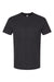 LAT 6901 Mens Fine Jersey Short Sleeve Crewneck T-Shirt Blended Black Flat Front