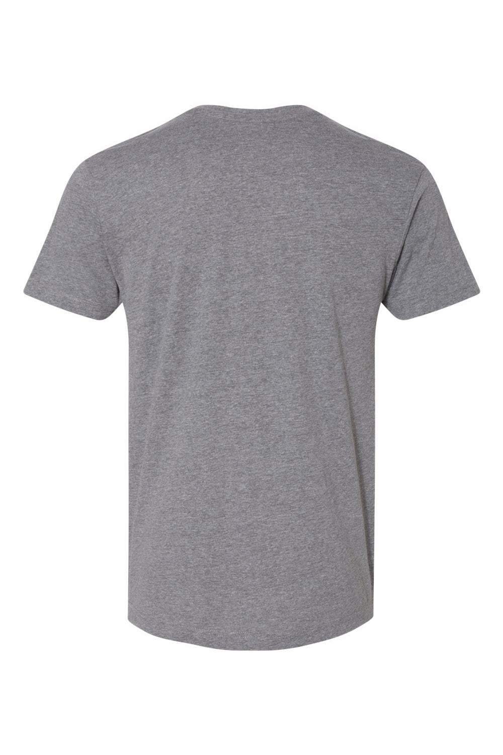 LAT 6901 Mens Fine Jersey Short Sleeve Crewneck T-Shirt Heather Granite Grey Flat Back