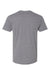 LAT 6901 Mens Fine Jersey Short Sleeve Crewneck T-Shirt Heather Granite Grey Flat Back