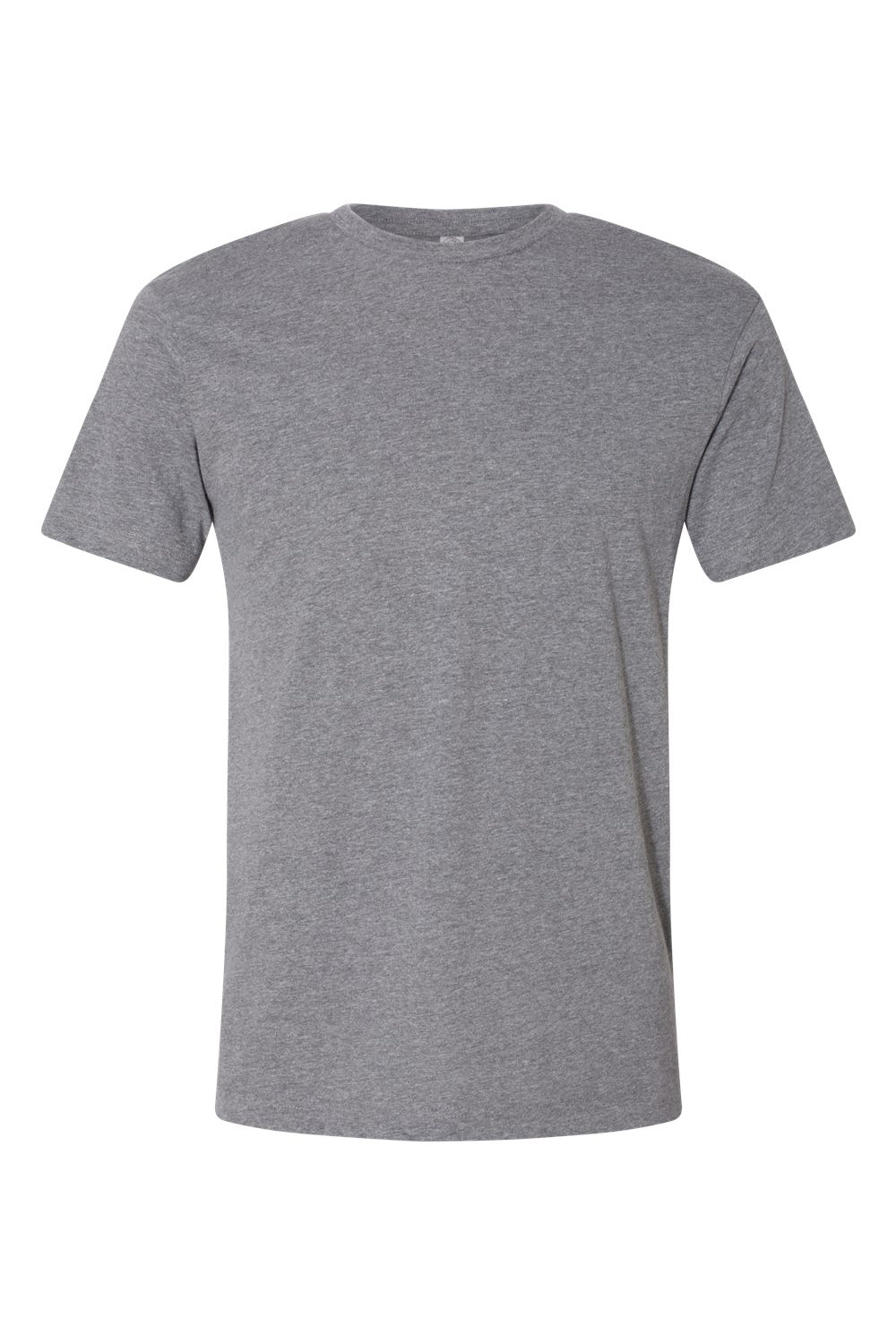 LAT 6901 Mens Fine Jersey Short Sleeve Crewneck T-Shirt Heather Granite Grey Flat Front