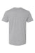 LAT 6901 Mens Fine Jersey Short Sleeve Crewneck T-Shirt Heather Grey Flat Back