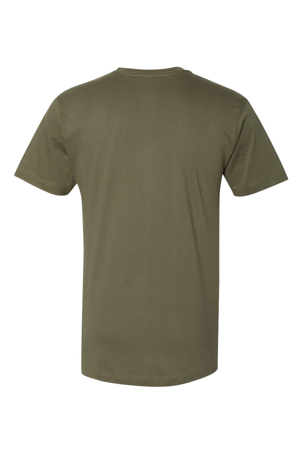 LAT 6901 Mens Fine Jersey Short Sleeve Crewneck T-Shirt Military Green Flat Back