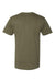 LAT 6901 Mens Fine Jersey Short Sleeve Crewneck T-Shirt Military Green Flat Back