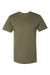 LAT 6901 Mens Fine Jersey Short Sleeve Crewneck T-Shirt Military Green Flat Front
