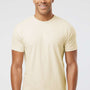 LAT Mens Fine Jersey Short Sleeve Crewneck T-Shirt - Natural