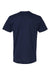LAT 6901 Mens Fine Jersey Short Sleeve Crewneck T-Shirt Navy Blue Flat Back