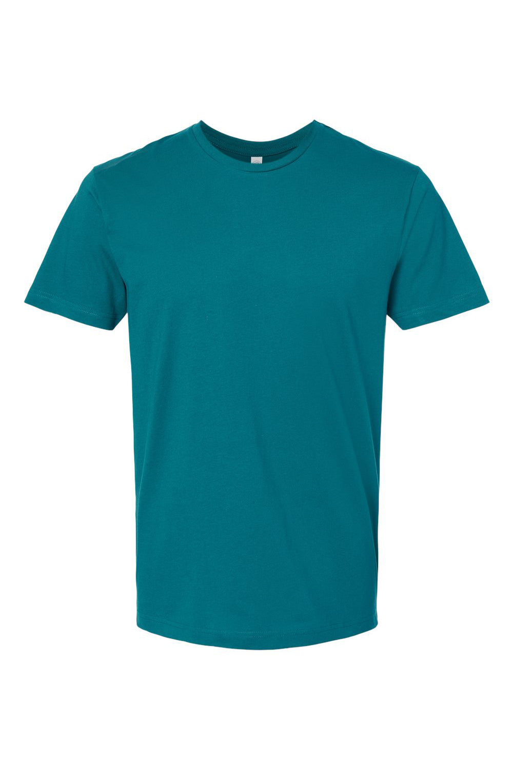 LAT 6901 Mens Fine Jersey Short Sleeve Crewneck T-Shirt Oceanside Blue Flat Front
