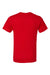 LAT 6901 Mens Fine Jersey Short Sleeve Crewneck T-Shirt Red Flat Back