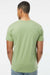 LAT 6901 Mens Fine Jersey Short Sleeve Crewneck T-Shirt Sage Green Model Back