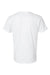 LAT 6901 Mens Fine Jersey Short Sleeve Crewneck T-Shirt White Flat Back