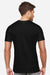 LAT 6904 Mens Bamboo Short Sleeve Crewneck T-Shirt Black Model Back