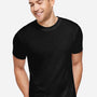 LAT Mens Bamboo Short Sleeve Crewneck T-Shirt - Black - New