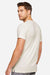 LAT 6904 Mens Bamboo Short Sleeve Crewneck T-Shirt Eggshell White Model Back