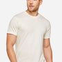 LAT Mens Bamboo Short Sleeve Crewneck T-Shirt - Eggshell White - New