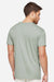 LAT 6904 Mens Bamboo Short Sleeve Crewneck T-Shirt Eucalyptus Green Model Back
