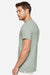 LAT 6904 Mens Bamboo Short Sleeve Crewneck T-Shirt Eucalyptus Green Model Side